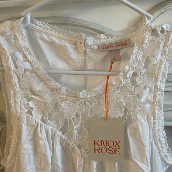 Knox Rose Dresses & Skirts - Knox Rose Ivory Floral Lace Dress